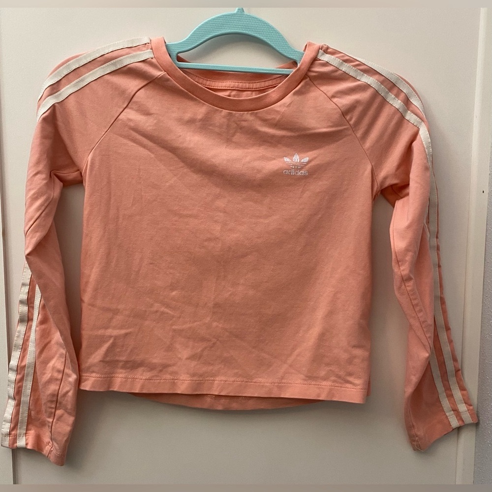 Adidas Kids Coral Long Sleeve Tee